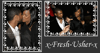 usher avec sa fianc&eacute;